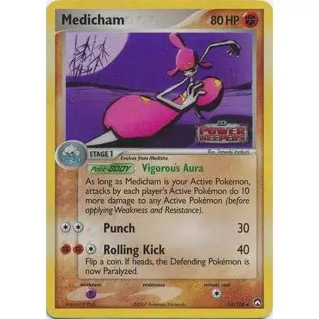 Pokemon EX Power Keepers Holo Rare Medicham #34 [Reverse Holofoil] [Lightly Played]