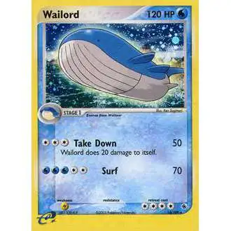 Pokemon EX Ruby & Sapphire Rare Holo Wailord #14