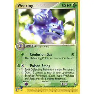 Pokemon EX Ruby & Sapphire Rare Weezing #24