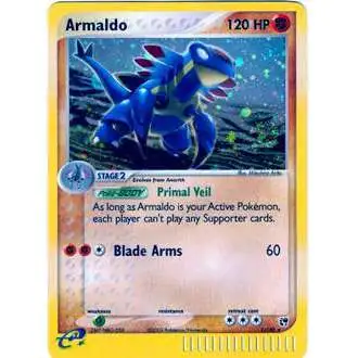 Pokemon EX Sandstorm Holo Rare Armaldo #1 [Lightly Played]