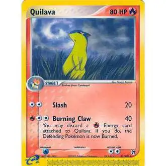 Pokemon EX Sandstorm Uncommon Quilava #51