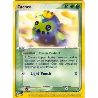 Pokemon EX Sandstorm Common Cacnea #57 [Reverse Holo] [Moderately Played]