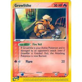 Pokemon EX Sandstorm Common Growlithe #65