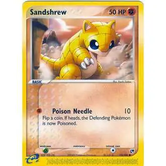 Pokemon EX Sandstorm Common Sandshrew #75