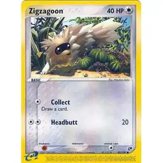 Pokemon EX Sandstorm Common Zigzagoon #85