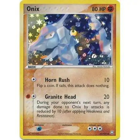 Pokemon EX Team Rocket Returns Reverse Holo Onix #69