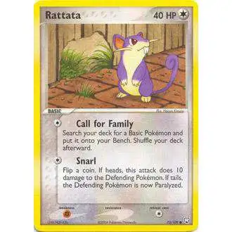 Pokemon EX Team Rocket Returns Common Rattata #72