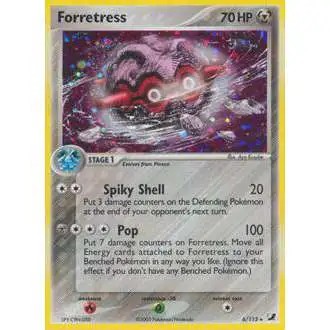 Pokemon EX Unseen Forces Holo Rare Forretress #6 [Lightly Played]