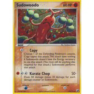 Pokemon EX Unseen Forces Holo Rare Sudowoodo #15 [Lightly Played]