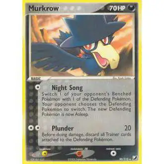Pokemon EX Unseen Forces Rare Murkrow #30 [Lightly Played]