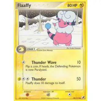 Pokemon EX Unseen Forces Common Flaaffy #56 [Lightly Played]