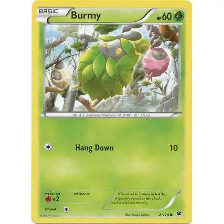 Pokemon Trading Card Game XY Fates Collide Common Burmy #2 [Lightly Played]