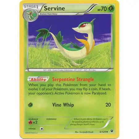 Pokemon Trading Card Game XY Fates Collide Uncommon Servine #6