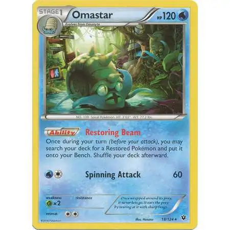 Pokemon Trading Card Game XY Fates Collide Rare Omastar #18