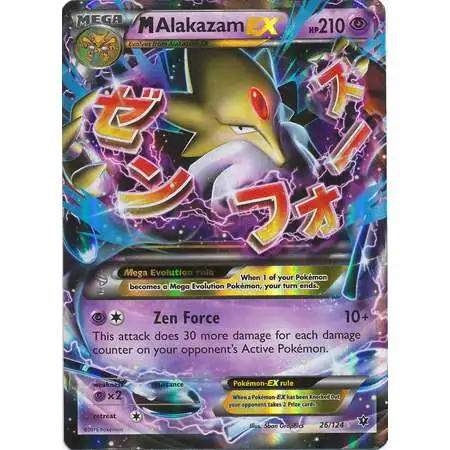 Pokemon Trading Card Game XY Fates Collide Ultra Rare M Alakazam EX #26