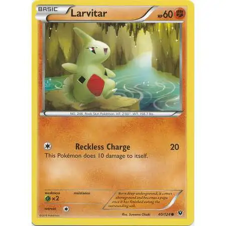 Pokemon Trading Card Game XY Fates Collide Common Larvitar #40