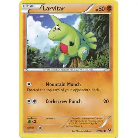 Pokemon Trading Card Game XY Fates Collide Common Larvitar #41