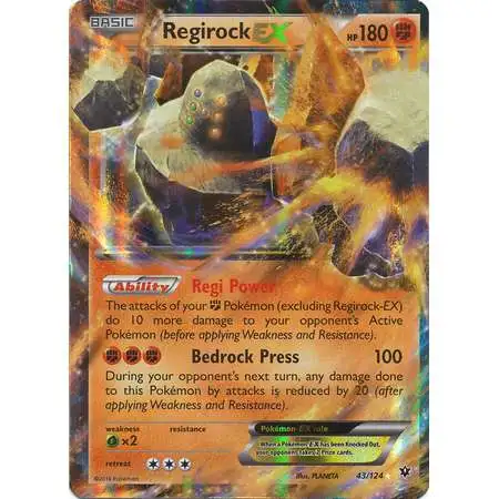 Pokemon Trading Card Game XY Fates Collide Ultra Rare Regirock EX #43 [Lightly Played]