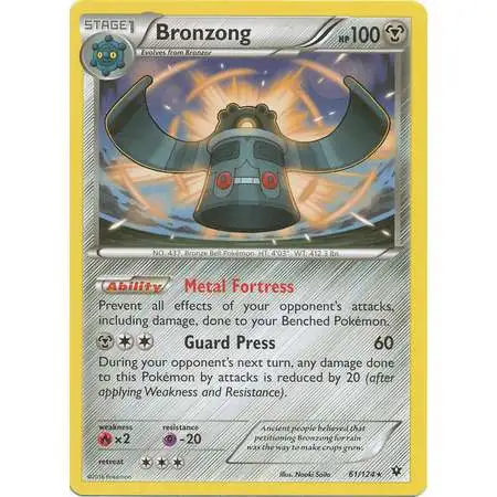 Pokemon Trading Card Game XY Fates Collide Rare Bronzong #61