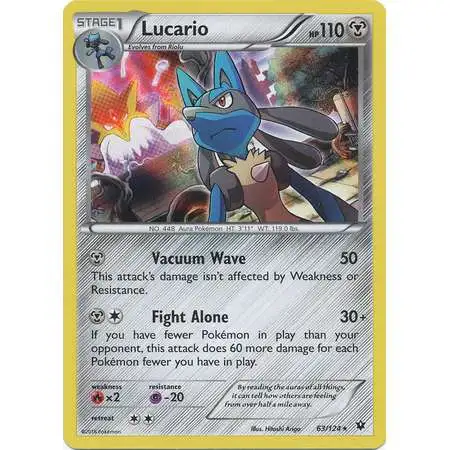 Pokemon Trading Card Game XY Fates Collide Holo Rare Lucario #63