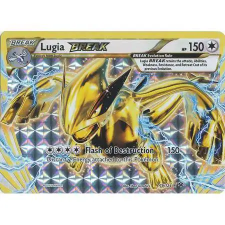 Pokemon Trading Card Game XY Fates Collide Rare Holo BREAK Lugia BREAK #79 [Moderately Played]