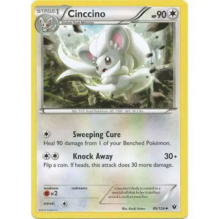 Pokemon Trading Card Game XY Fates Collide Uncommon Cinccino #89