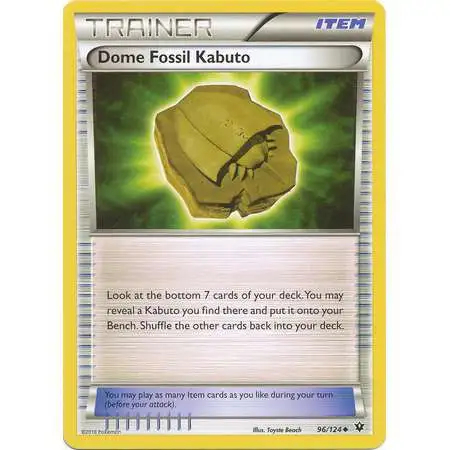 Pokemon Trading Card Game XY Fates Collide Uncommon Dome Fossil Kabuto #96