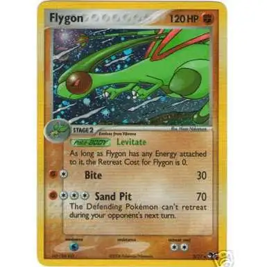 Pokemon Organized Play Series 4 Holo Rare Flygon #3 [Damaged]