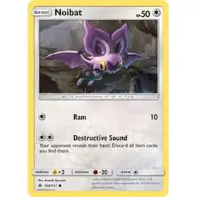 Pokemon Trading Card Game Sun & Moon Forbidden Light Common Noibat #100