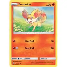 Pokemon Trading Card Game Sun & Moon Forbidden Light Common Fennekin #15