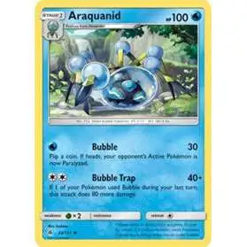 Pokemon Trading Card Game Sun & Moon Forbidden Light Uncommon Araquanid #33