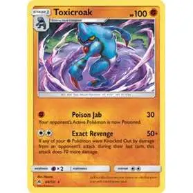 Pokemon Trading Card Game Sun & Moon Forbidden Light Rare Toxicroak #64