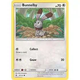 Pokemon Trading Card Game Sun & Moon Forbidden Light Common Bunnelby #97