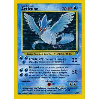 Pokemon Fossil Holo Rare Articuno #2 [Damage]