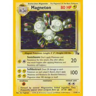 Pokemon Fossil Rare Holo Magneton #11