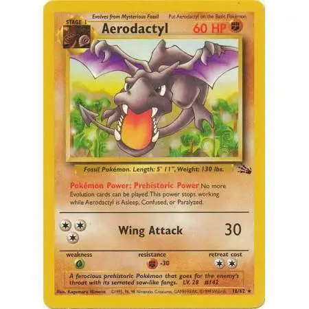Pokemon Fossil Rare Aerodactyl #16