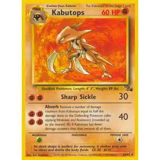 Pokemon Fossil Rare Kabutops #24