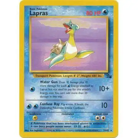 Pokemon Fossil Rare Lapras #25