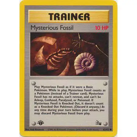 Pokemon Common Mysterious Fossil #62 [1st Edition]