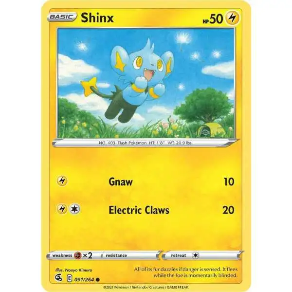 Pokemon Trading Card Game Sword & Shield Fusion Strike Common Shinx #91