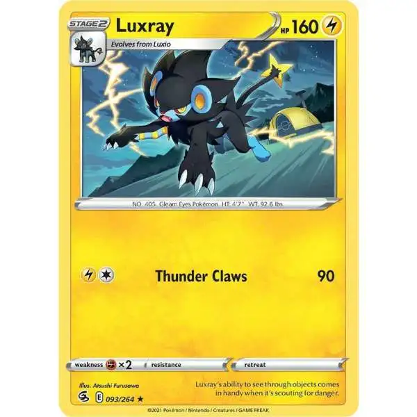 Pokemon Trading Card Game Sword & Shield Fusion Strike Rare Luxray #93