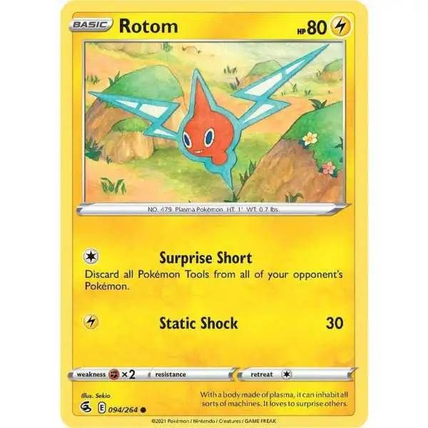 Pokemon Trading Card Game Sword & Shield Fusion Strike Common Rotom #94