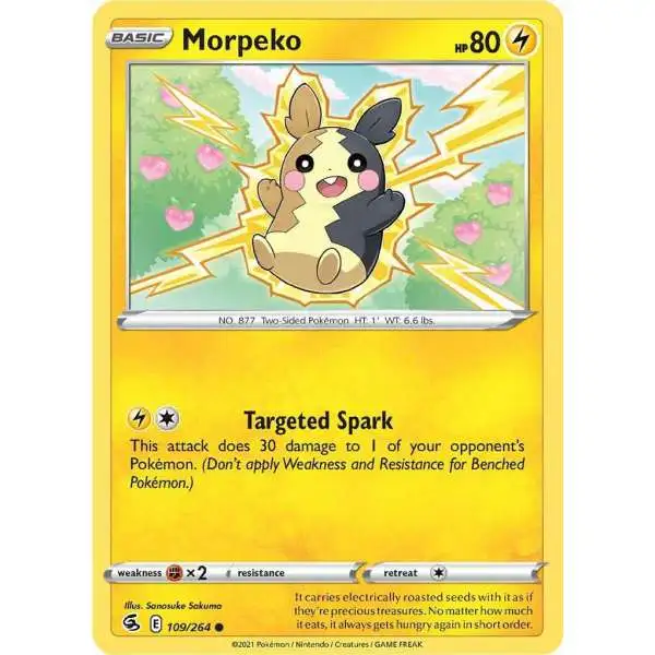 Pokemon Trading Card Game Sword & Shield Fusion Strike Common Morpeko #109
