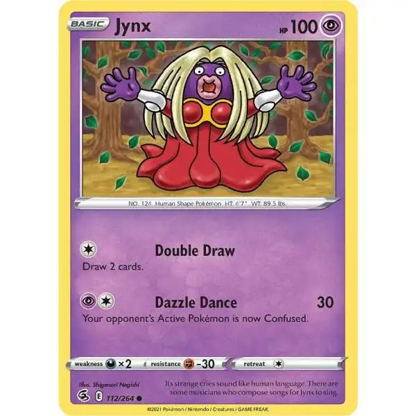 Pokemon Trading Card Game Sword & Shield Fusion Strike Common Jynx #112