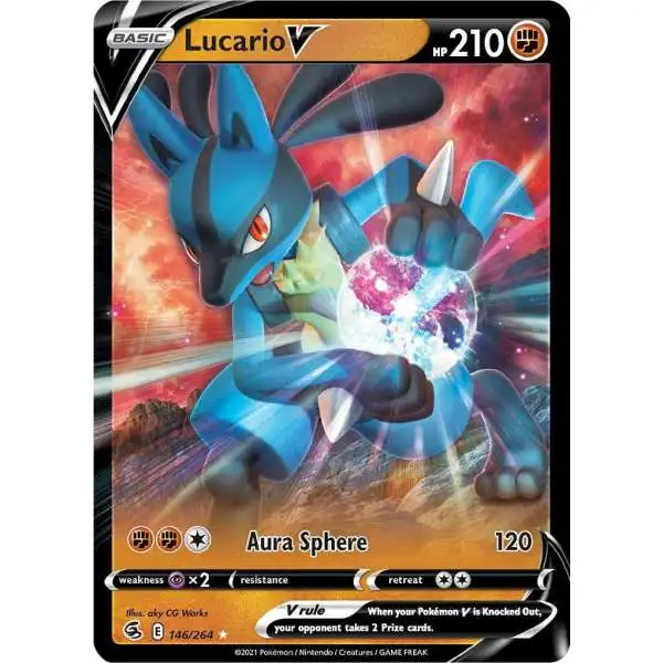 Pokemon Trading Card Game Sword & Shield Fusion Strike Ultra Rare Lucario V #146