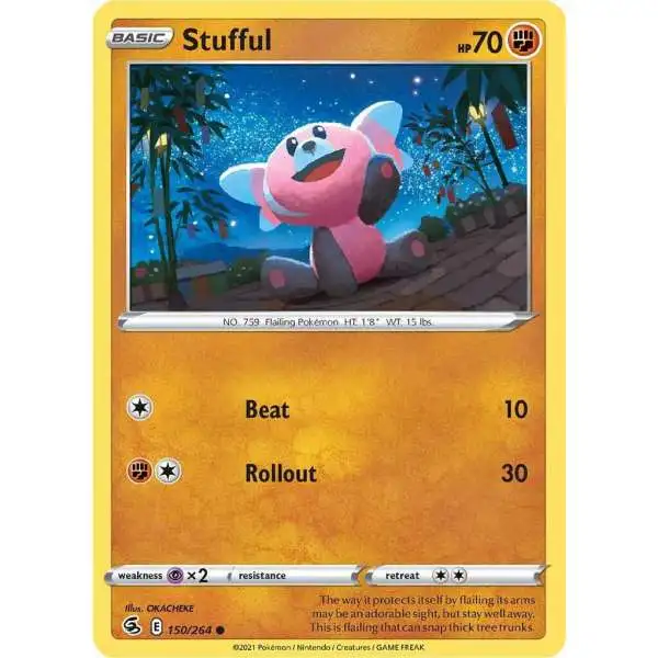 Pokemon Trading Card Game Sword & Shield Fusion Strike Common Stufful #150