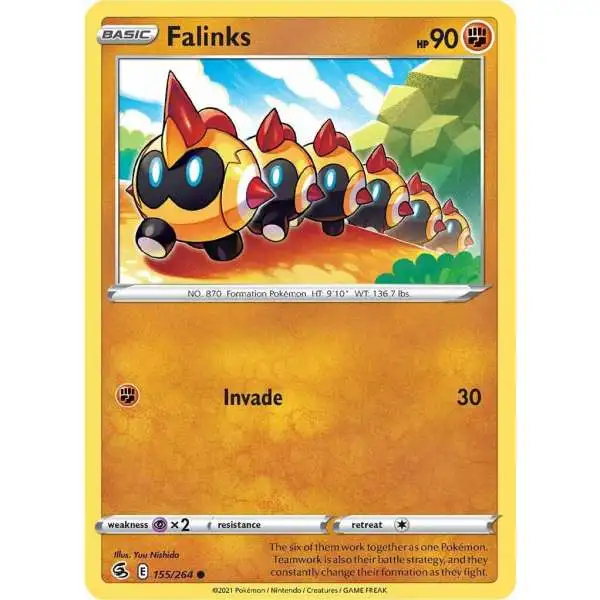 Pokemon Trading Card Game Sword & Shield Fusion Strike Common Falinks #155