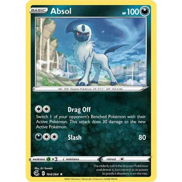 Pokemon Trading Card Game Sword & Shield Fusion Strike Rare Absol #164