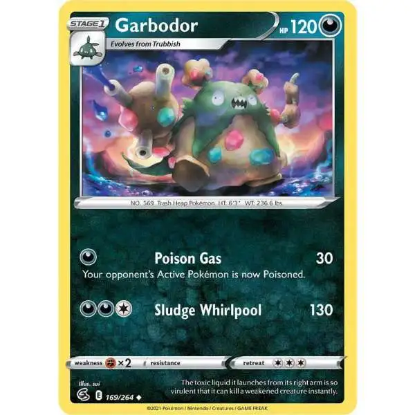 Pokemon Trading Card Game Sword & Shield Fusion Strike Uncommon Garbodor #169