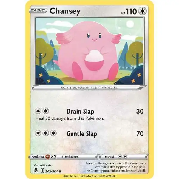 Pokemon Trading Card Game Sword & Shield Fusion Strike Common Chansey #202